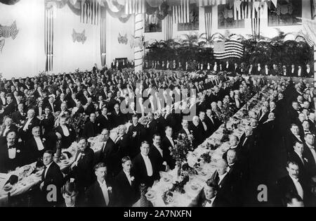 "Possum" Abendessen ausgeschrieben US-designierte Präsident William Howard Taft, die von der Handelskammer von Atlanta, Atlanta, Georgia, USA, Foto: Drucker & Co., 15. Januar 1909 Stockfoto