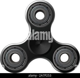 Fidget Spinner modische Entspannung Spielzeug für Kinder und Hipster Stock Vektor