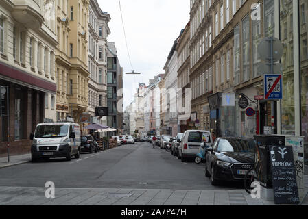 Straße in Wien Stockfoto