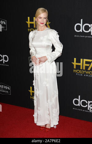 Beverly, Massachusetts, USA. 03 Nov, 2019. Beverly Hills, Ca. 3. November, 2019. Nicole Kidman am 2019 Hollywood Film Awards im Beverly Hilton in Beverly Hills, Kalifornien am 3. November 2019. Credit: Tony Forte/Medien Punch/Alamy Live News Credit: MediaPunch Inc/Alamy leben Nachrichten Stockfoto