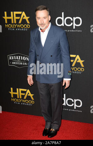 Beverly, Massachusetts, USA. 03 Nov, 2019. Beverly Hills, Ca. 3. November, 2019. David versorgen Im 2019 Hollywood Film Awards im Beverly Hilton in Beverly Hills, Kalifornien am 3. November 2019. Credit: Tony Forte/Medien Punch/Alamy Live News Credit: MediaPunch Inc/Alamy leben Nachrichten Stockfoto