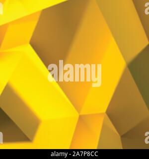 Zusammenfassung Hintergrund mit überlappenden goldenen Würfel Stock Vektor