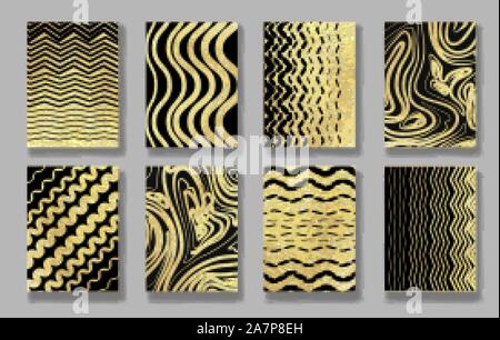 Gold schwarz Textur Konzepte Stock Vektor