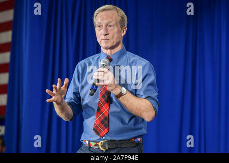 Las Vegas, NV, USA. 03 Nov, 2019. Hoffnungsvolles Tom Steyer hosts ein Rathaus style Meet and Greet am Städtischen Handelskammer in Las Vegas, Nevada am November 03, 2019. Credit: Damairs Carter/Medien Punch/Alamy leben Nachrichten Stockfoto