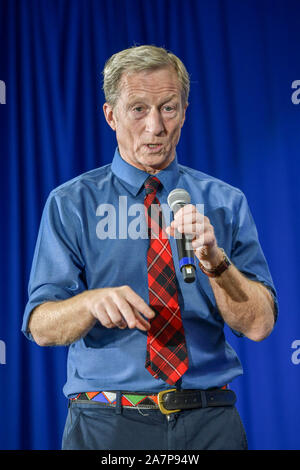 Las Vegas, NV, USA. 03 Nov, 2019. Hoffnungsvolles Tom Steyer hosts ein Rathaus style Meet and Greet am Städtischen Handelskammer in Las Vegas, Nevada am November 03, 2019. Credit: Damairs Carter/Medien Punch/Alamy leben Nachrichten Stockfoto