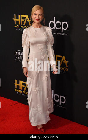 Beverly Hills, Vereinigte Staaten. 03 Nov, 2019. Schauspielerin Nicole Kidman kommt für die 23. jährlichen Hollywood Film Awards in Beverly Hills, Kalifornien am Sonntag, 3. November 2019. Foto von Jim Ruymen/UPI Quelle: UPI/Alamy leben Nachrichten Stockfoto