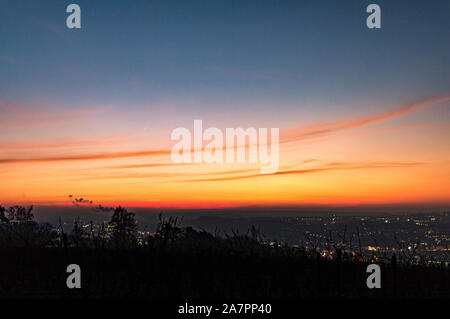 Würzburg Sonnenaufgang winter City scape Stockfoto