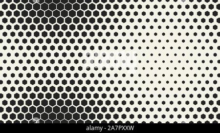Abstrakte sechseckige geometrische Muster. 16:9 Ratio vector Hintergrund Stock Vektor