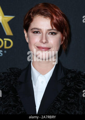 Beverly Hills, Vereinigte Staaten. 03 Nov, 2019. Beverly Hills, Vereinigte Staaten. 03 Nov, 2019. Jessie Buckley kommt an der 23. jährlichen Hollywood Film Awards im Beverly Hilton Hotel am 3. November 2019 in Beverly Hills, Los Angeles, Kalifornien, Vereinigte Staaten. (Foto von Xavier Collin/Image Press Agency) Quelle: Bild Presse Agentur/Alamy leben Nachrichten Stockfoto
