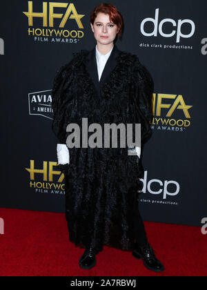 Beverly Hills, Vereinigte Staaten. 03 Nov, 2019. Beverly Hills, Vereinigte Staaten. 03 Nov, 2019. Jessie Buckley kommt an der 23. jährlichen Hollywood Film Awards im Beverly Hilton Hotel am 3. November 2019 in Beverly Hills, Los Angeles, Kalifornien, Vereinigte Staaten. (Foto von Xavier Collin/Image Press Agency) Quelle: Bild Presse Agentur/Alamy leben Nachrichten Stockfoto
