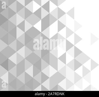 Weißen und grauen Hintergrund. Geometrischen Stil. Menge von Dreiecken. Mosaik Vorlage für Ihr Design. Vector Illustration. Stock Vektor