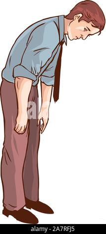 Depression Unternehmer Abbildung Stock Vektor