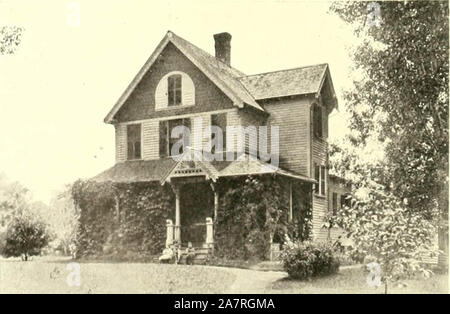 "Farmington, Connecticut, das Dorf von schönen Häusern" (1906) Stockfoto