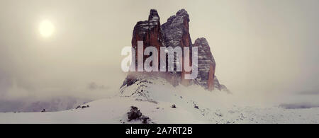 Drei Zinnen, Dolomiten Stockfoto