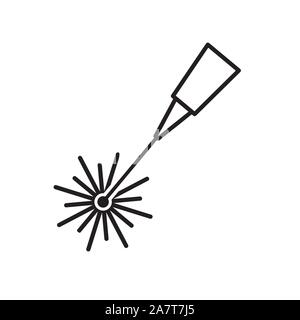 Laser ray icon-Vector Illustration Stock Vektor