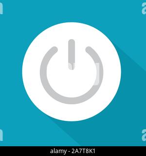 Netzschalter Symbol-Vector Illustration Stock Vektor