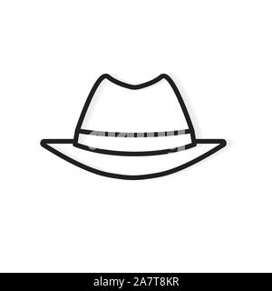 Jahrgang männlich Spy hat icon-Vector Illustration Stock Vektor