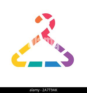 Bunte geometrische Hanger icon-Vector Illustration Stock Vektor