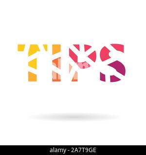 Tipps Konzept icon-Vector Illustration Stock Vektor