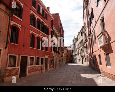Gasse in Venedig Italien Stockfoto