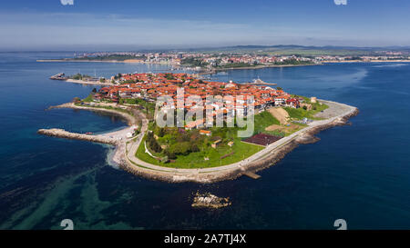 Nessebar antike Stadt am Schwarzen Meer. Stockfoto