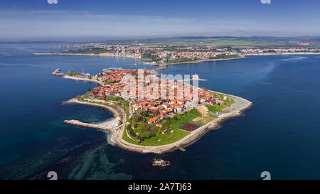 Nessebar antike Stadt am Schwarzen Meer. Stockfoto