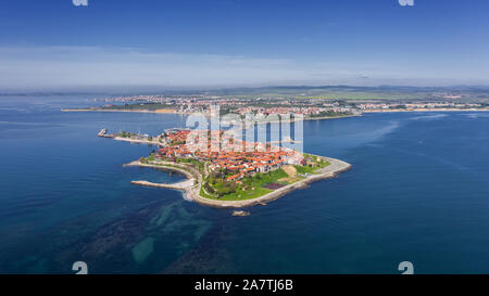 Nessebar antike Stadt am Schwarzen Meer. Stockfoto