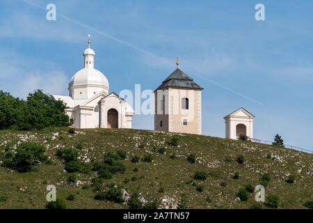 Kapelle St. Sebastian auf dem Heiligen Berg in der Nähe von Mikulov Stockfoto