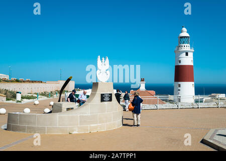 General Wladyslaw Sikorski Denkmal in Europa Point, Gibraltar, Großbritannien Stockfoto