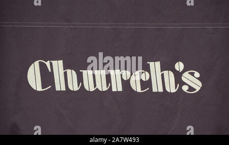 LONDON, GROSSBRITANNIEN - ca. September 2019: die Kirche Zeichen Stockfoto