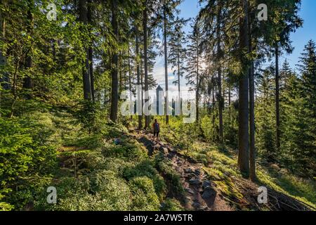 Kasperk ist ein Schloss in den Foothills Sumava in der Nähe der Stadt Kasperske Hory im Bezirk Klatovy. Stockfoto