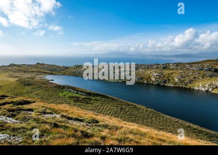 Eine typische Landschaft in der Schafe Head Halbinsel im Südwesten von Irland. Stockfoto