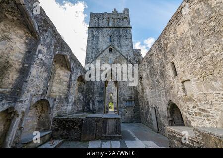 Muckross Abbey in den Killarney National Park in Irland Stockfoto