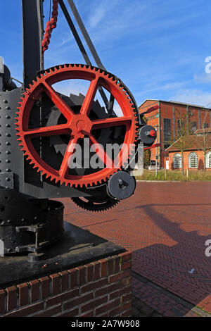 Papenburg, Deutschland - 2019.11.03: Die alten historischen Räumlichkeiten der Meyer Werft im Jahr 1976 abgebrochen Stockfoto