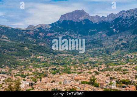 Die Landschaft der Serra Tramuntana auf der Insel Mallorca Stockfoto