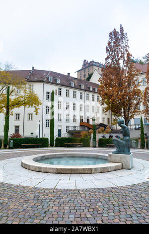 Blick auf die Straße von Caracalla Therme Hof, Stadt Baden Baden, im Schwarzwald (Schwarzwald) Stockfoto