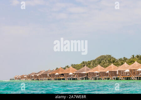 Insel Kuramathi Malediven, von Rasdhoo-Atoll. Stockfoto