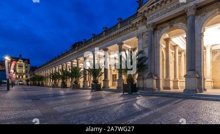 Mill Colonnade in der Kurstadt Karlovy Vary Stockfoto