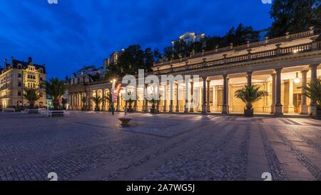 Mill Colonnade in der Kurstadt Karlovy Vary Stockfoto