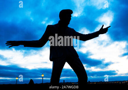 Billy Fury Statue am Royal Albert Dock in Liverpool Stockfoto