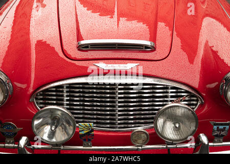 London, Großbritannien. 2. November 2019. Austin Healey an der Illinois Route 66 Regent Street Motor Show 2019 gesehen. Credit: Joe Kuis/Alamy Nachrichten Stockfoto