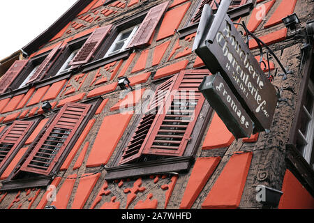 Hubert Siedel Boucherie, Ribeauville, Elsass Frankreich Stockfoto