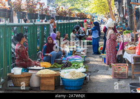 Bauernmarkt in Banyuwangi oder Banjuwangi, Java, Indonesien, Südostasien, Asien Stockfoto