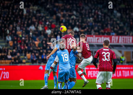 Mailand, Italien. 3 Nov, 2019. leo Duarte (ac mailand) beim AC Mailand vs S.S. Lazio, italienische Fußball Serie A Männer Meisterschaft in Mailand, Italien, 03.November 2019 - LPS/Fabrizio Carabelli Credit: Fabrizio Carabelli/LPS/ZUMA Draht/Alamy leben Nachrichten Stockfoto