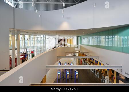 QUEBEC CITY, Kanada - 2 May 2019 - Blick auf den Internationalen Flughafen Jean Lesage (YQB) in Quebec City, Kanada. Stockfoto