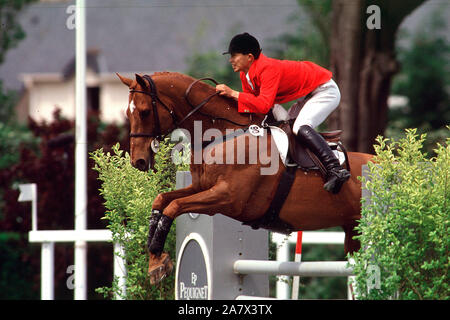 Olympische Spiele, Sydney 2000, Ryuma Hirota (JPN) Reiten Mann aus Gold Stockfoto