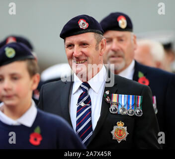 4. November 2019, Bet365 Stadium, Stoke-on-Trent, England; Sky Bet Meisterschaft, Stoke City v West Bromwich Albion: Veterans Parade vor dem Spiel Quelle: Conor Molloy/News Bilder Stockfoto