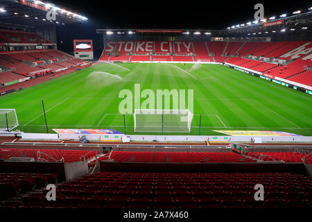 4. November 2019, Bet365 Stadium, Stoke-on-Trent, England; Sky Bet Meisterschaft, Stoke City v West Bromwich Albion: Innenansicht des Bet365 Stadion Credit: Conor Molloy/News Bilder Stockfoto