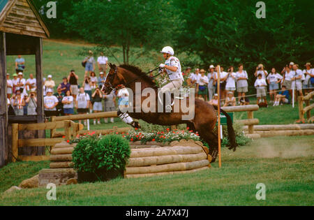 Die Olympischen Spiele in Atlanta 1996, Maria König (GBR), King William im Langlauf. Stockfoto