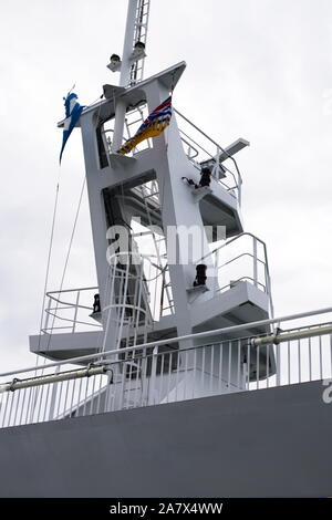 Aussichtsturm auf BC Ferries Stockfoto